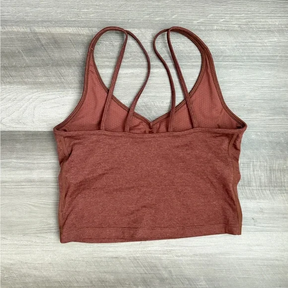 Vuori Womens Crop Tank in Terracotta Size S Strappy Activewear - Picture 4 of 4